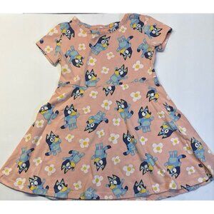 Bluey Dress (4T) Pink‎
